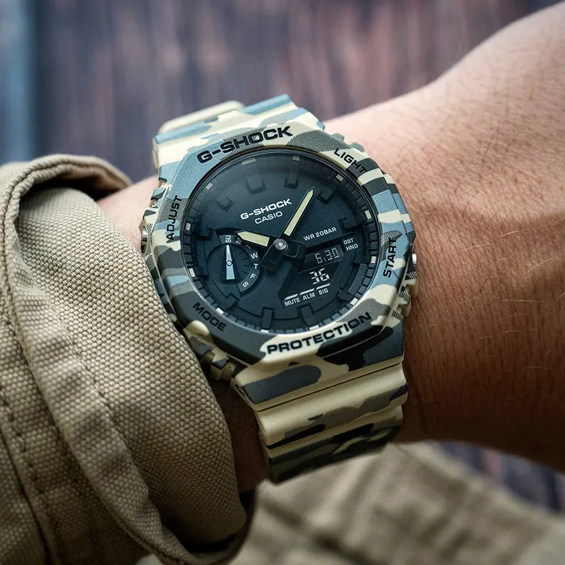Casio G-Shock Black Dial Ana-Digital Men's Watch- GA-2100CM-5A